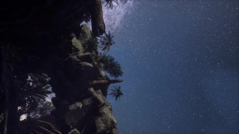 Rastros-De-Estrellas-De-Astrofotografía-Sobre-El-Cañón